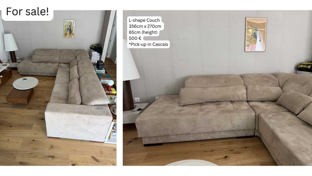 Furniture: mesas, sofa, aparador