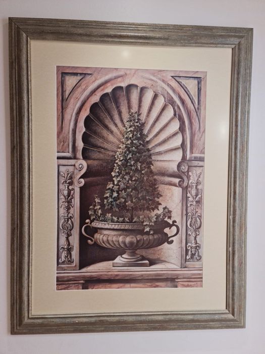 Quadro com moldura verde