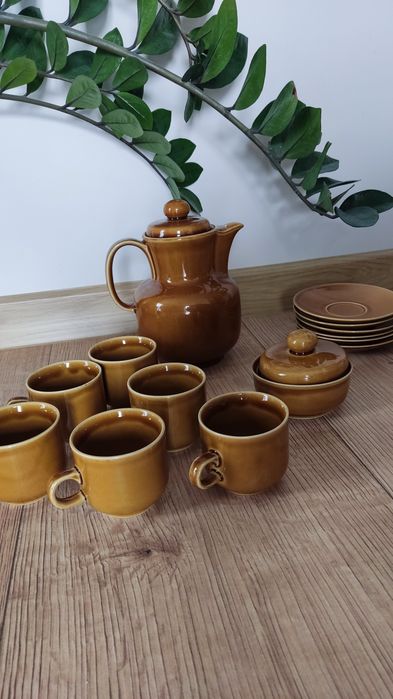 Serwis kawowy serwis do herbaty kubeczki imbryk czajnik porcelana