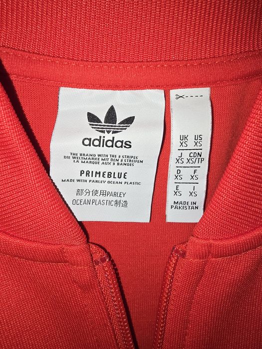 Adidas bluza damska rozpinana - czerwona- XS