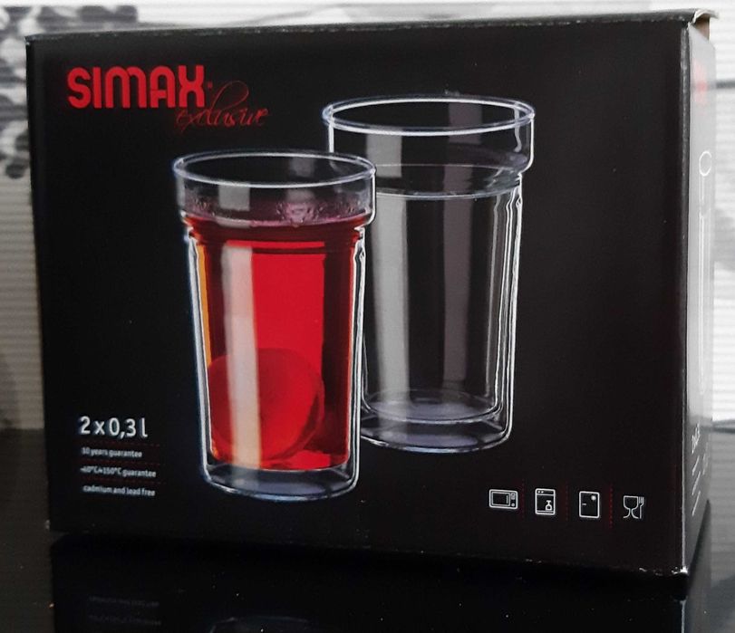 Набор стаканов с двойными стенками Simax Dual 2*300 мл