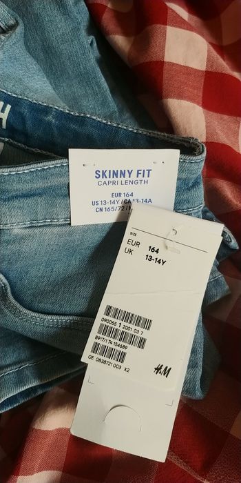 Spodnie jeansy capri