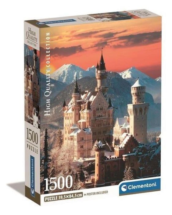 Puzzle 1500 Compact Neuschwanstein pudełko,280x267 mm