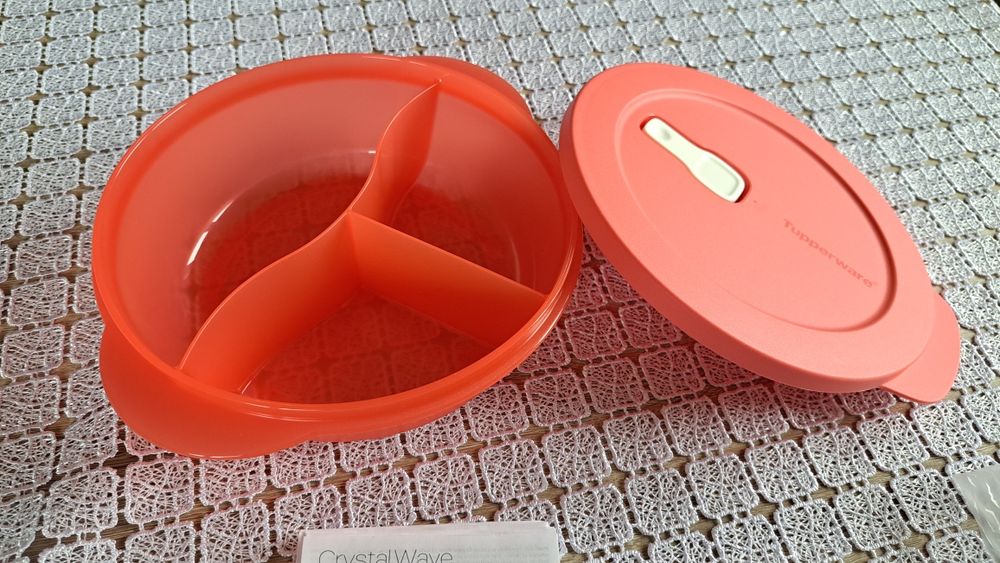 Crystal Wave Tupperware do podgrzewania w kuchence mikrofalowej