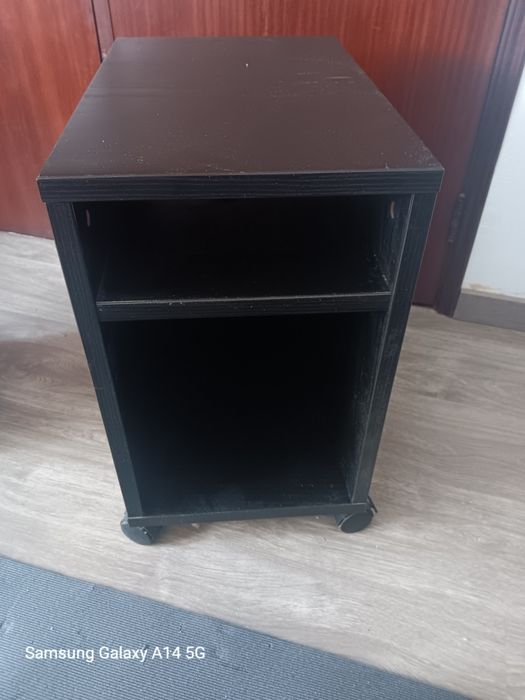 Par de mesa de cabeceira preta