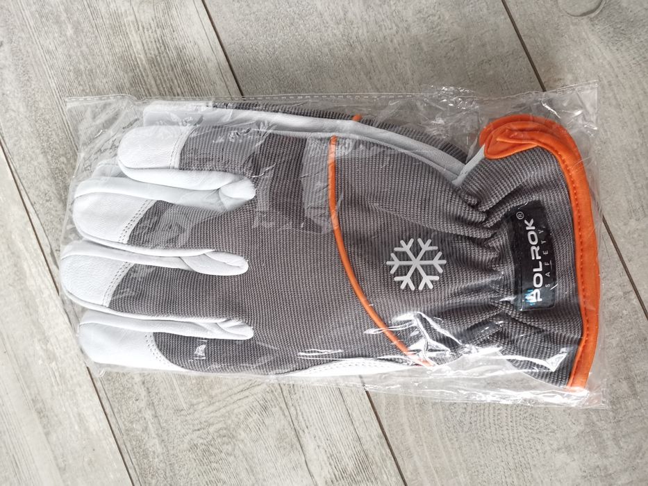 Rękawice skórzane zimowe monterskie SUPER CENA