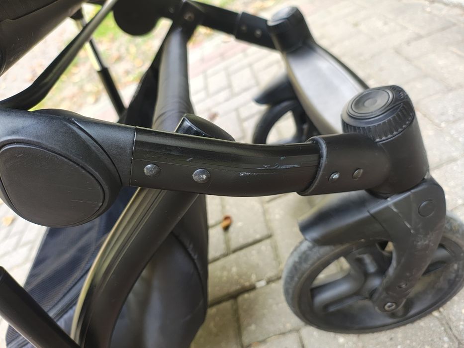 Wózek Milu Kids Atteso Sono 2w1 – brązowa eko-skóra