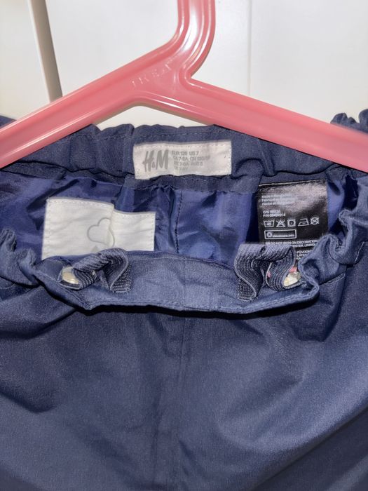 Spodnie przeciwdeszczowe H&M r.128 zimowe