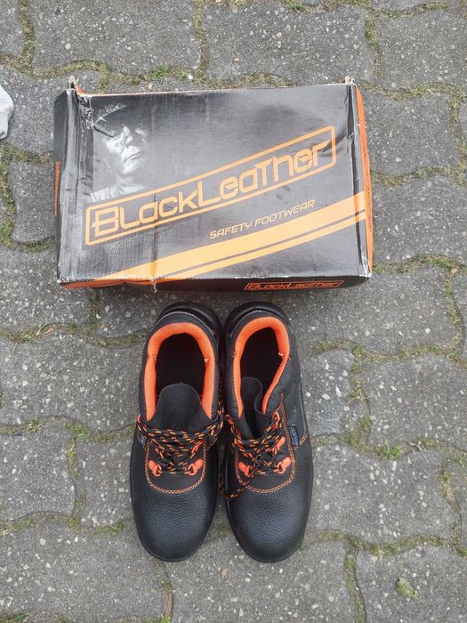 Bota de segurança de pele preto black Leather nr 43