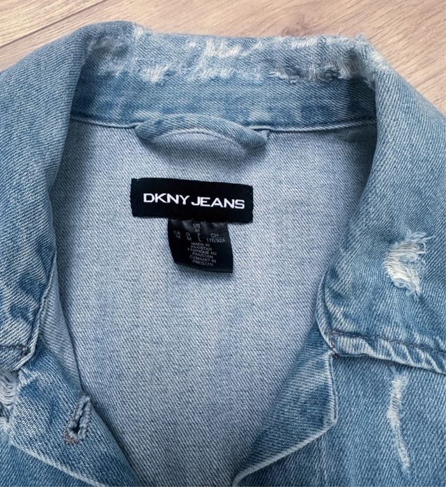 Kurtka jeansowa DKNY donna karan dzinsowa damska