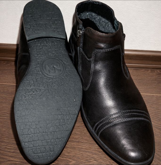 Ботинки мужские натуральная кожа, 39 размер, стелька 25 см