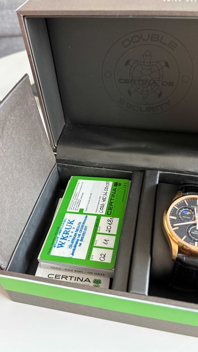 ZEGAREK CERTINA DS-8 Chrono Moonphase Precidrive –stan idealny,komplet