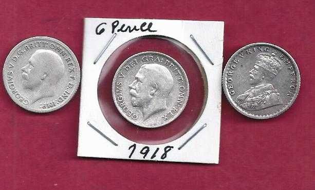 INDIA INGLATERRA  3  Moedas de Prata  Antigas diversas datas