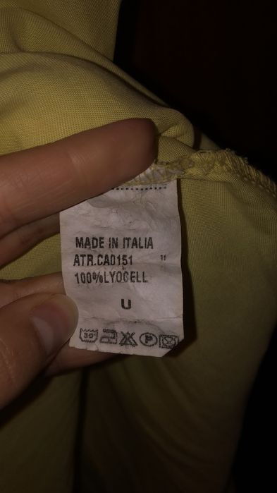 Vestido amarelo feito em Itália