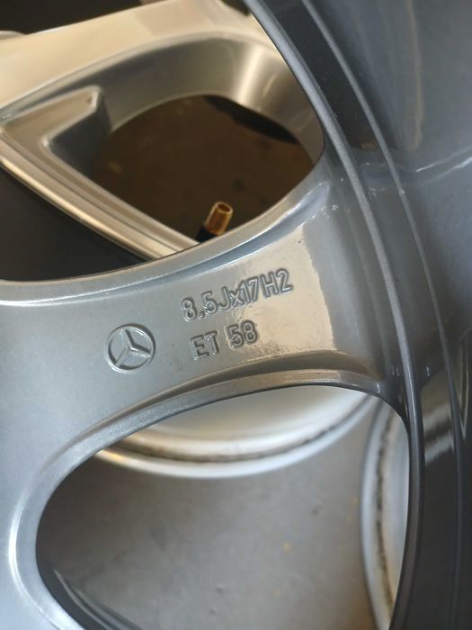 Felgi aluminiowe Mercedes C 8,5j17 et 58 ch 66 5x112 chromowano-grafitowe W 204