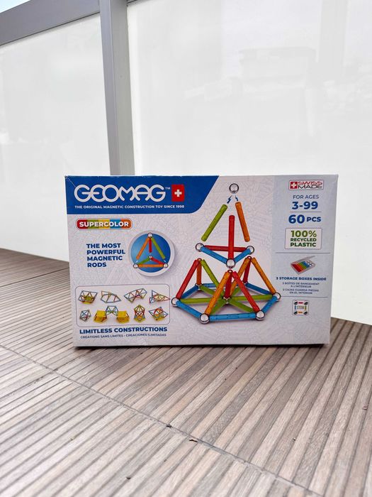 Magnetyczny zestaw konstrukcyjny Geomag 60 szt. Nowy