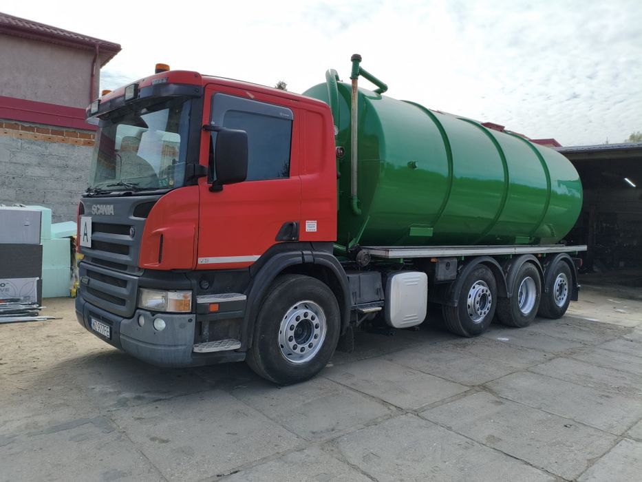 Scania P420 asenizacyjna 8x2 Tridem specjalna 24m3
