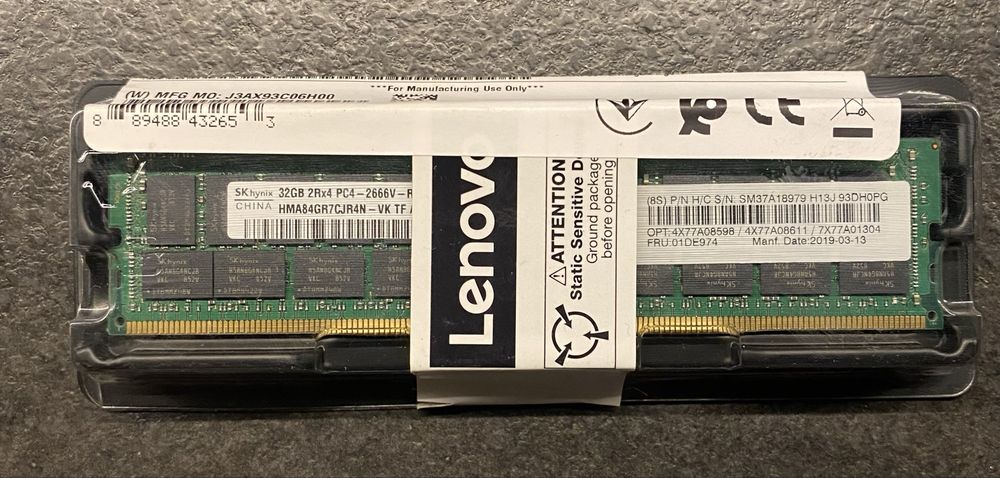 DDR4 32gb pc4-2666v Lenovo