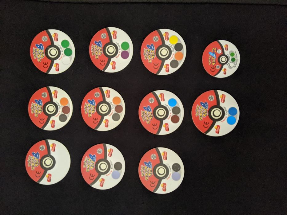 coleção completa - pokemon tazos gigan