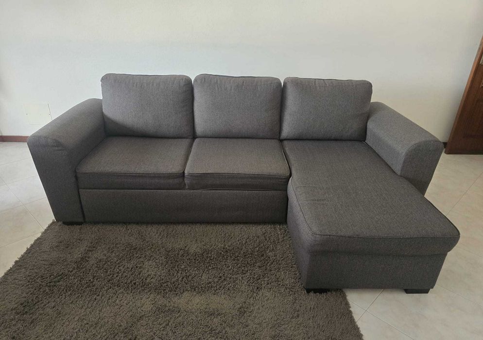 Chaise longue com cama reversível 3 lugares