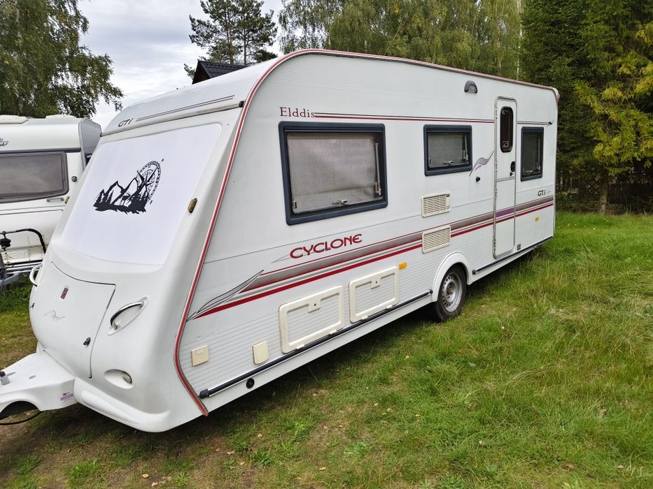 Przyczepa kempingowa Elddis Cyclone Gti,5-6 osobowa zarejestrowana,zadbana ,dmc 1298 kg