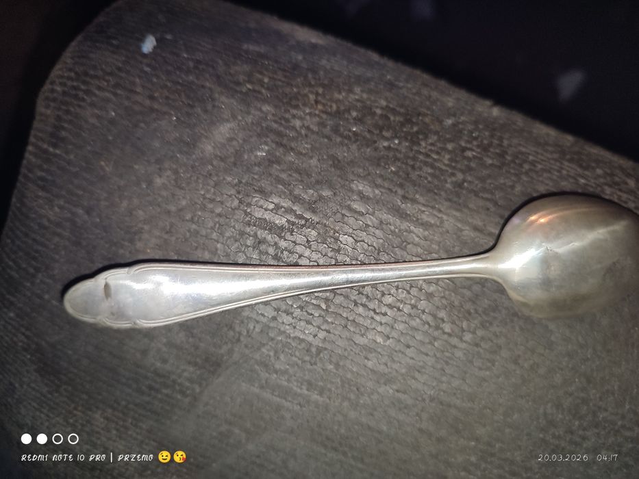 Srebrne sztućce zabytkowe