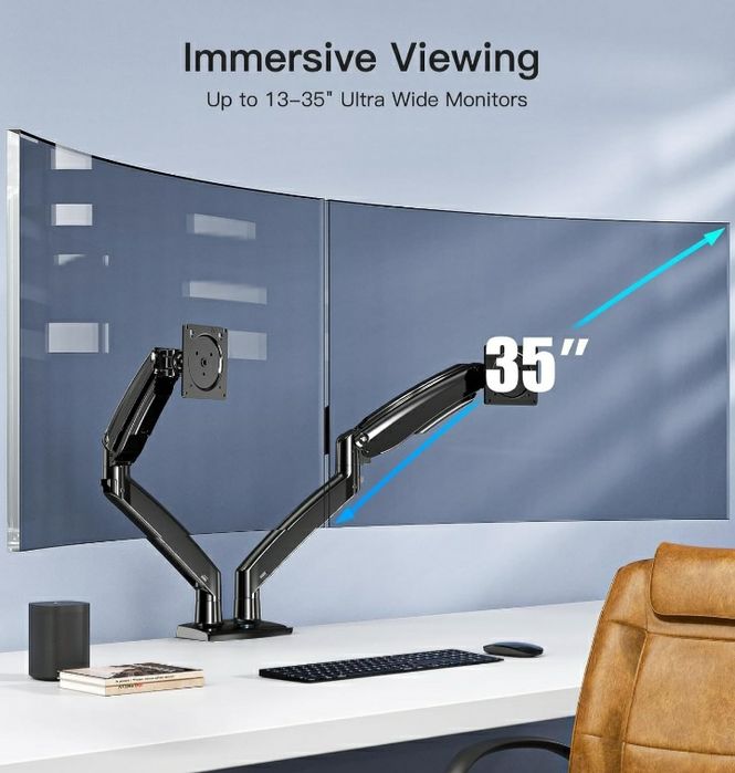 !! PREMIUM Uchwyt do 2 monitorów 17-35" EXTRA Strong !!