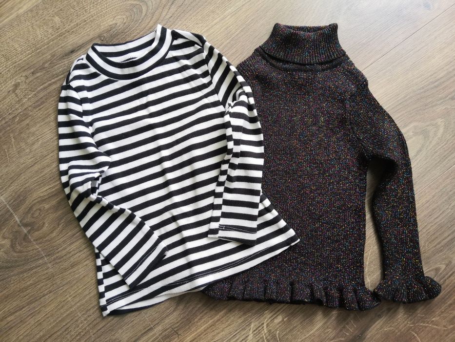 Sweterek- golf multikolor - Reserved - Primark - 104 Nowe - Komplet