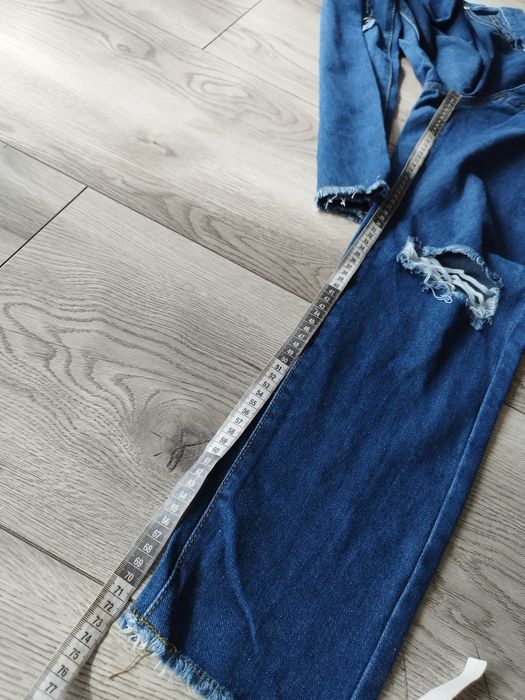 R.38 i Saw IT first wyprzedaż spodnie damskie jeansy wysoki stan dziur