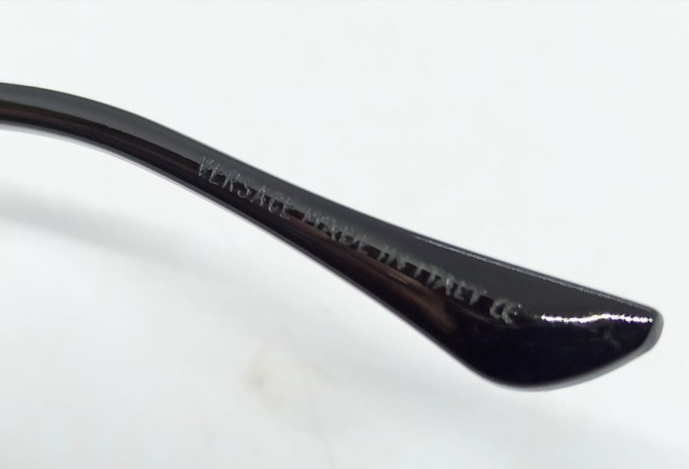 Versace очки унисекс стильные имиджевые в сером металле овальные