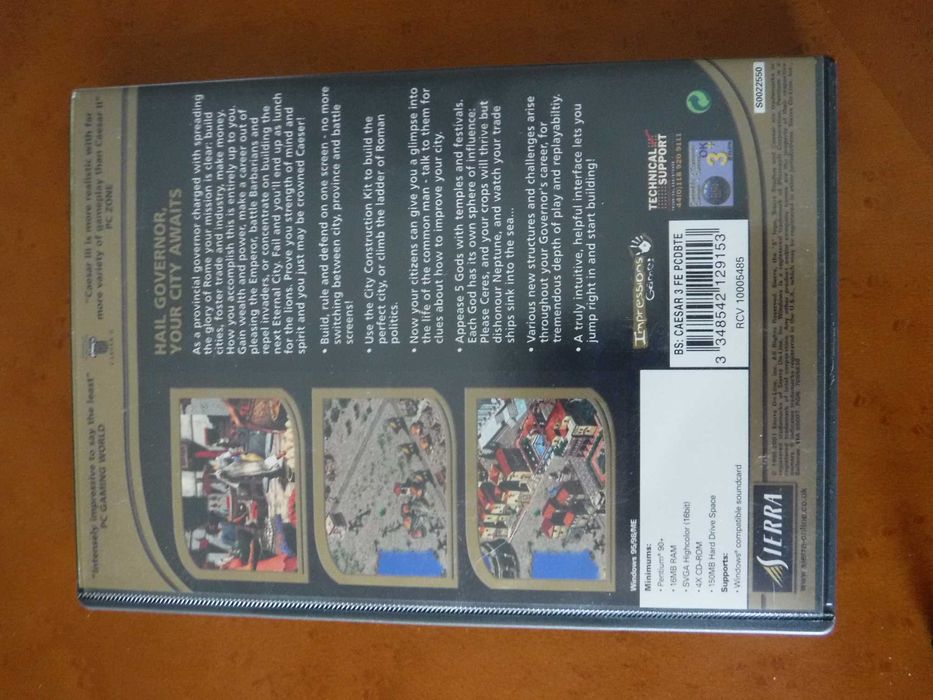 Caesar III PC CD ROM - Sierra