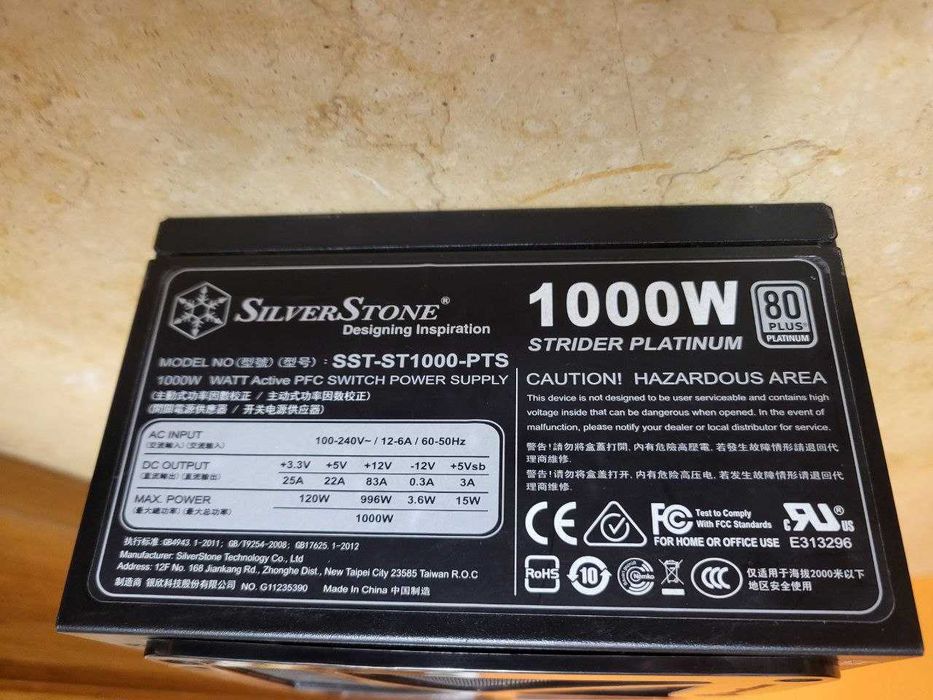 Блок живлення SilverStone SX1000 Platinum 1000W Black