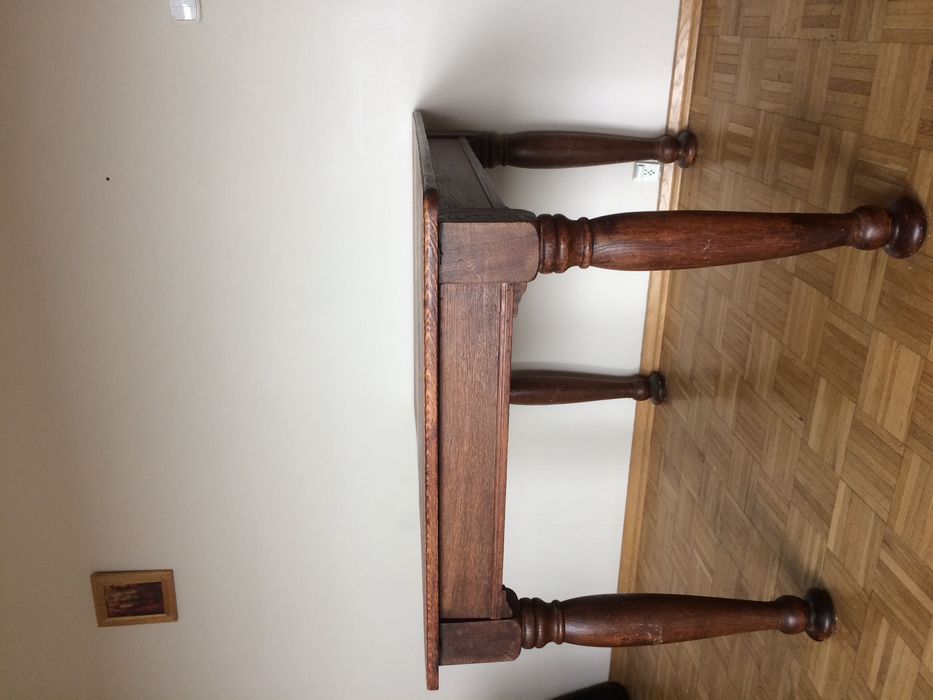 Stół dębowy drewniany antyk rozkładany duży