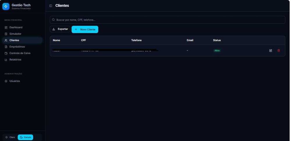 Software de Gestão de Empréstimos – Controlo de Clientes, Prestações e Recibos