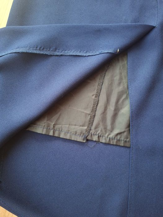 Elegancki granatowy komplet rozm. M  krawcowa