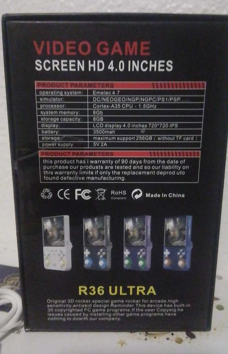 Consola Portátil Retrô R36 Ultra - Branco - Nova!!