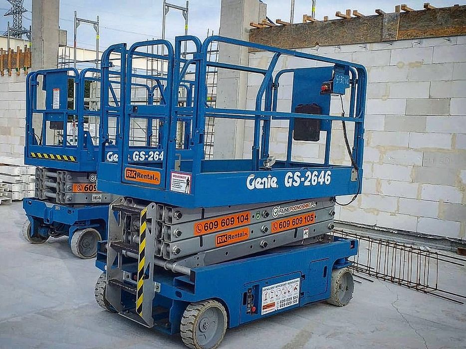 Wynajem podnośników nożycowych przegubowych  koszowych Poznań