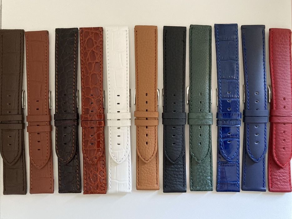 Braceletes em Pele para Relógios | Várias Cores Disponíveis