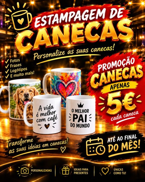 Canecas personalizadas *Promoção*
