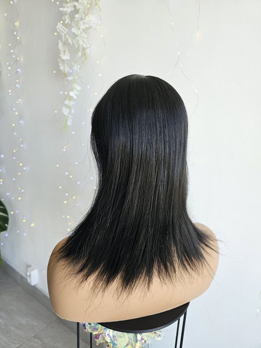 Topper Beata naturalna czerń 40 cm naturalna fryzura zagęszczenie