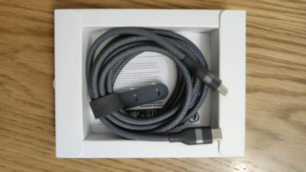 Кабель Anker Nano USB-C Cable 240W 1,8m білий, чорний