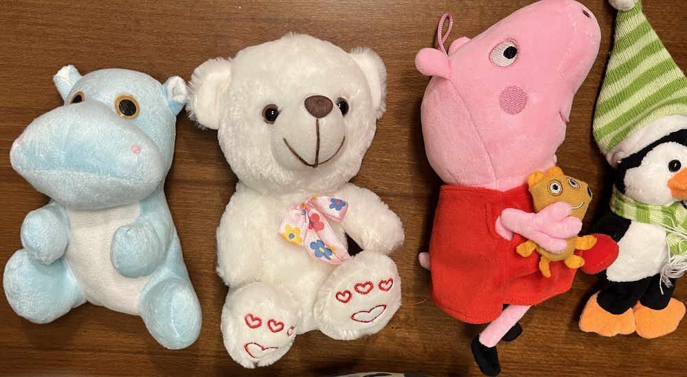 Zabawki pluszaczki4 sztuki -zestaw