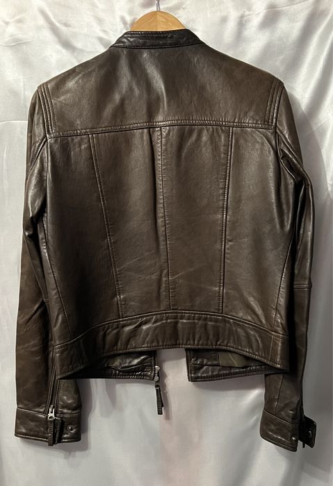 Шкіряна куртка massimo dutti