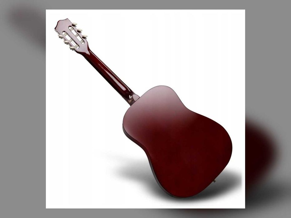 Nowa Gitara Klasyczna 4/4 Do Nauki Zestaw Pokrowiec Pasek Struny