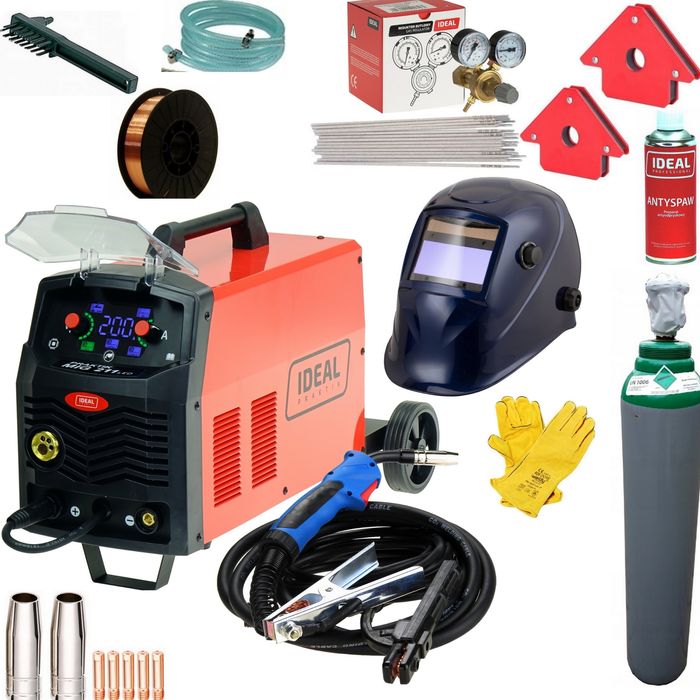 spawarka migomat mig\mma\TIG  praktik 211 synergia led ideal zestaw