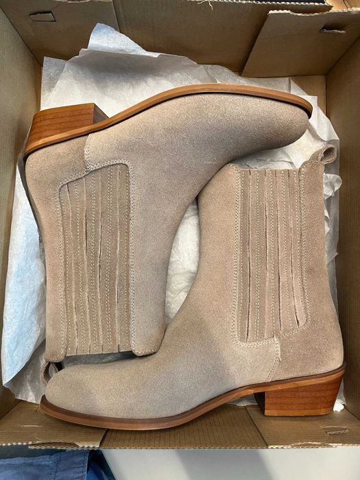 Ukaf botki, szary welur Balagan Nowe