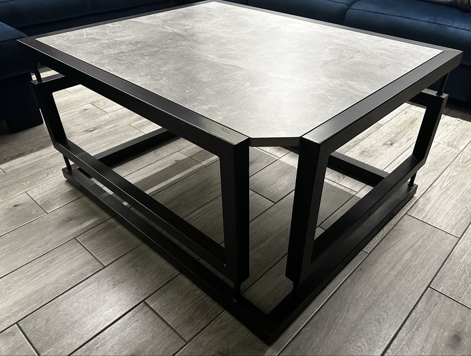 stolik kawowy infinity cube antracyt concrete industrial loft