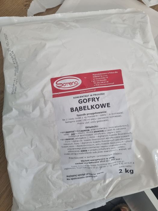 Ciasto na gofry 2 kg