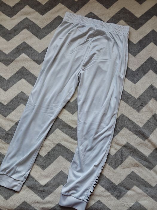 Spodnie dresowe dresy białe Kappa vintage coquette M 38 L XL 40 42