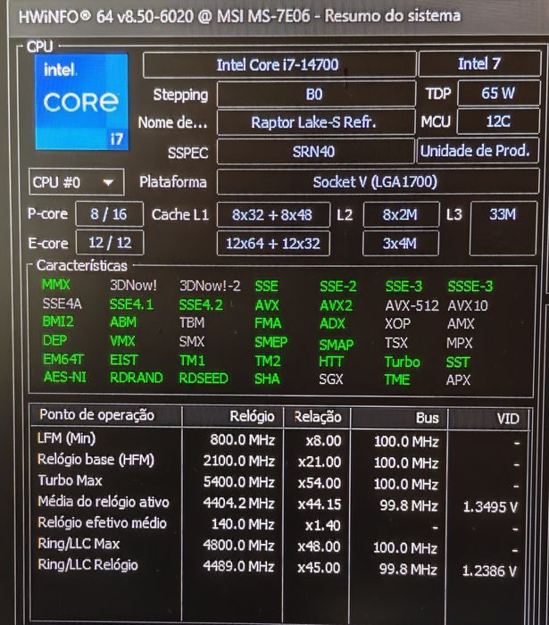 Pack Upgrade Intel: i7-14700 + 32GB RAM DDR4